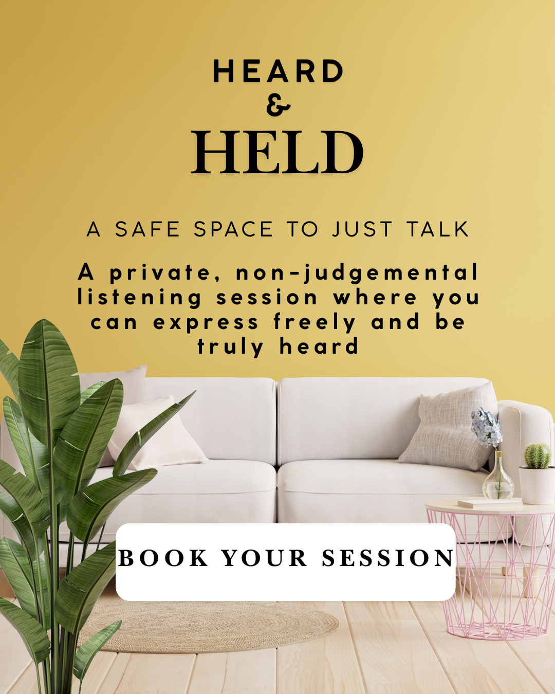Heard & Held- A safe space to talk